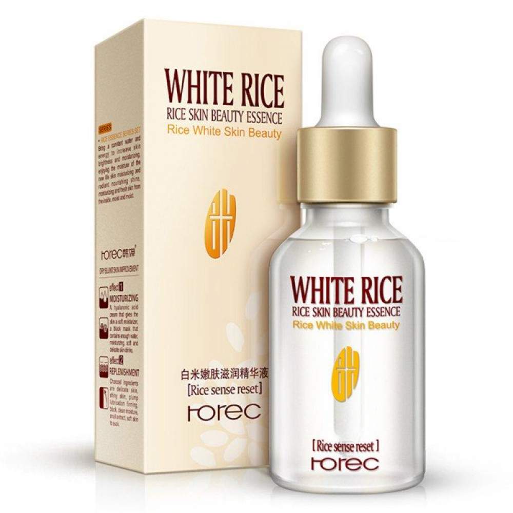 Омолоджуюча сироватка рідка для обличча Rorec Rice Beauty Skin Essence з екстрактом білого рису, 15 мл