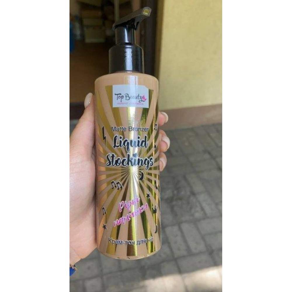 Крем-тон "Рідкі панчохи" Top Beauty Matte Bronzer
