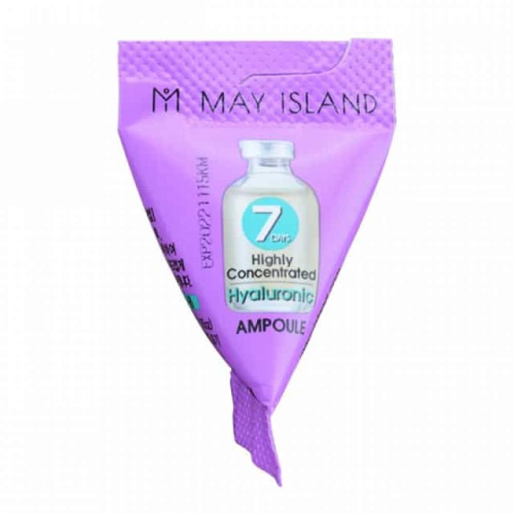 Зволожувальна сироватка для обличчя May Island 7 Days Highly Concentrated Hyaluronic Ampoule з гіалуроновою кислотою, 3 г