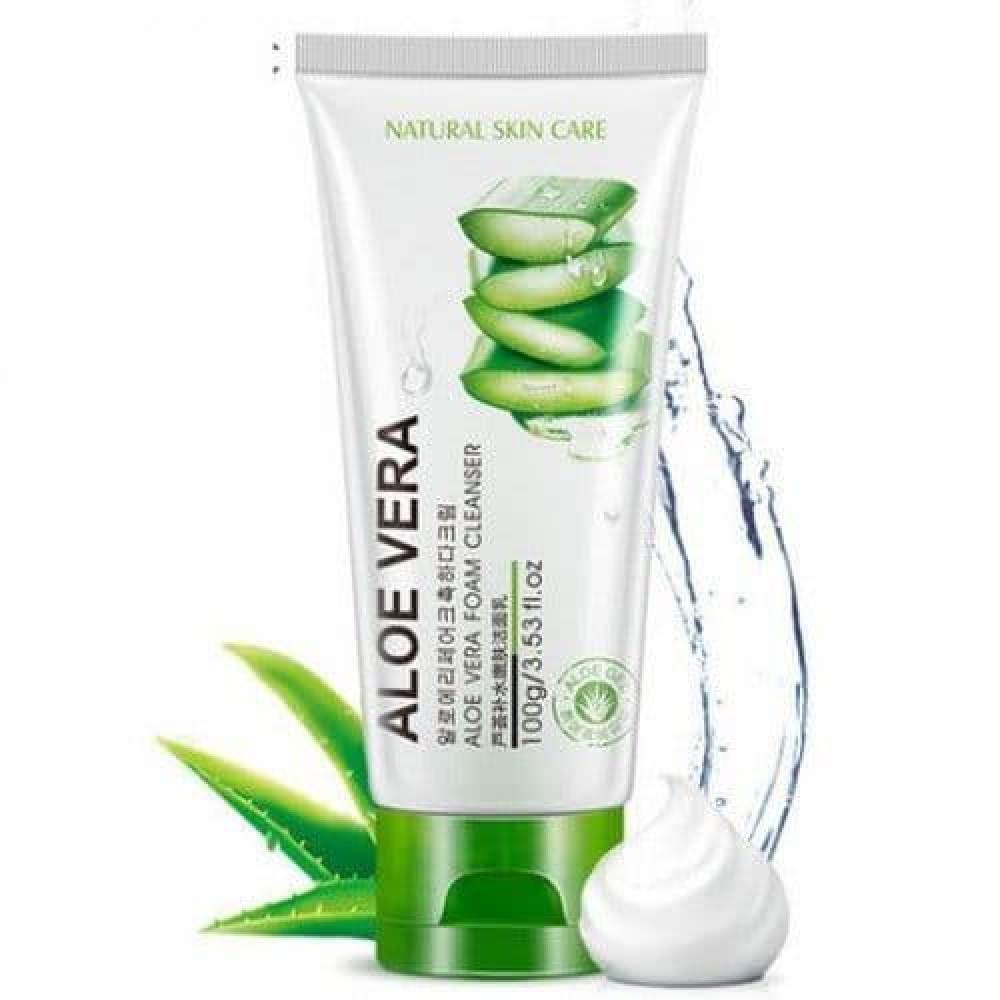 Пінка для вмивання обличчя Алое BIOAQUA Aloe Vera 92% Cleanser