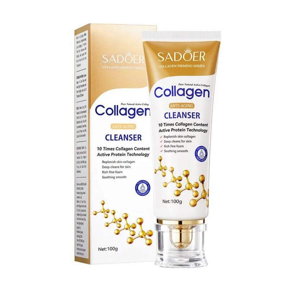 Пінка для вмивання з колагеном Sadoer Collagen Anti-Aging Cleanser