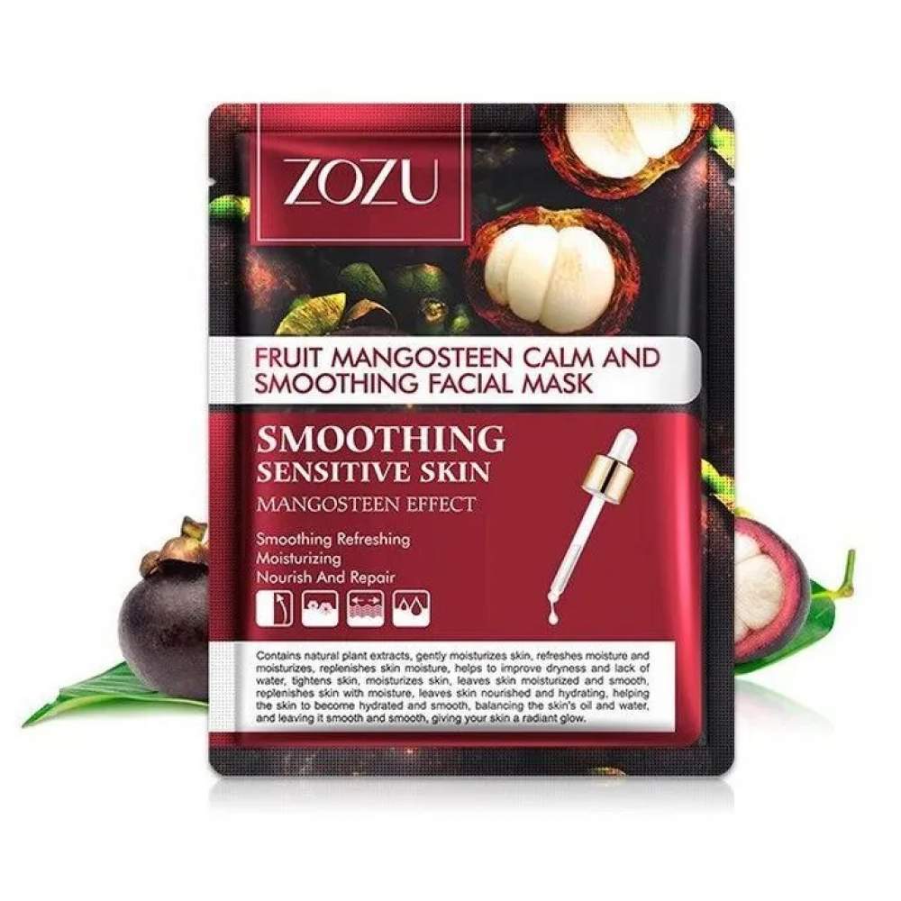 Тканинна маска для обличчя з мангостином Zozu Fruit Mangosteen