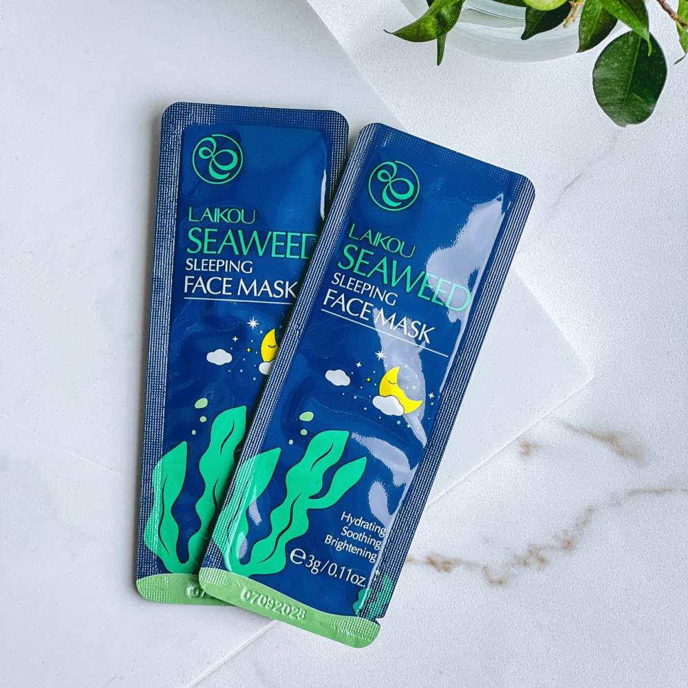 Нічна маска для обличчя з екстрактом водоростей Laikou Seaweed Sleeping Face Mask 3g