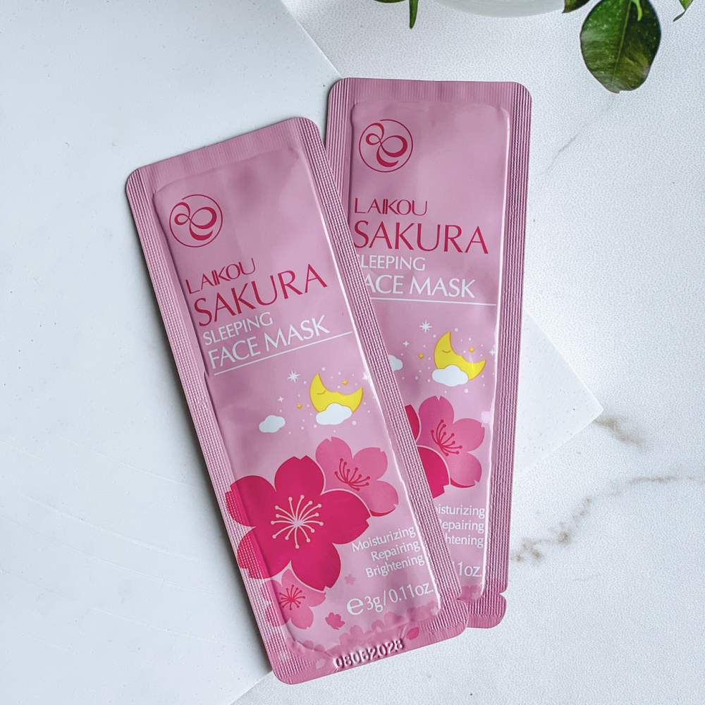 Нічна маска для обличчя з екстрактом сакури Laikou Sakura Sleeping Face Mask 3г