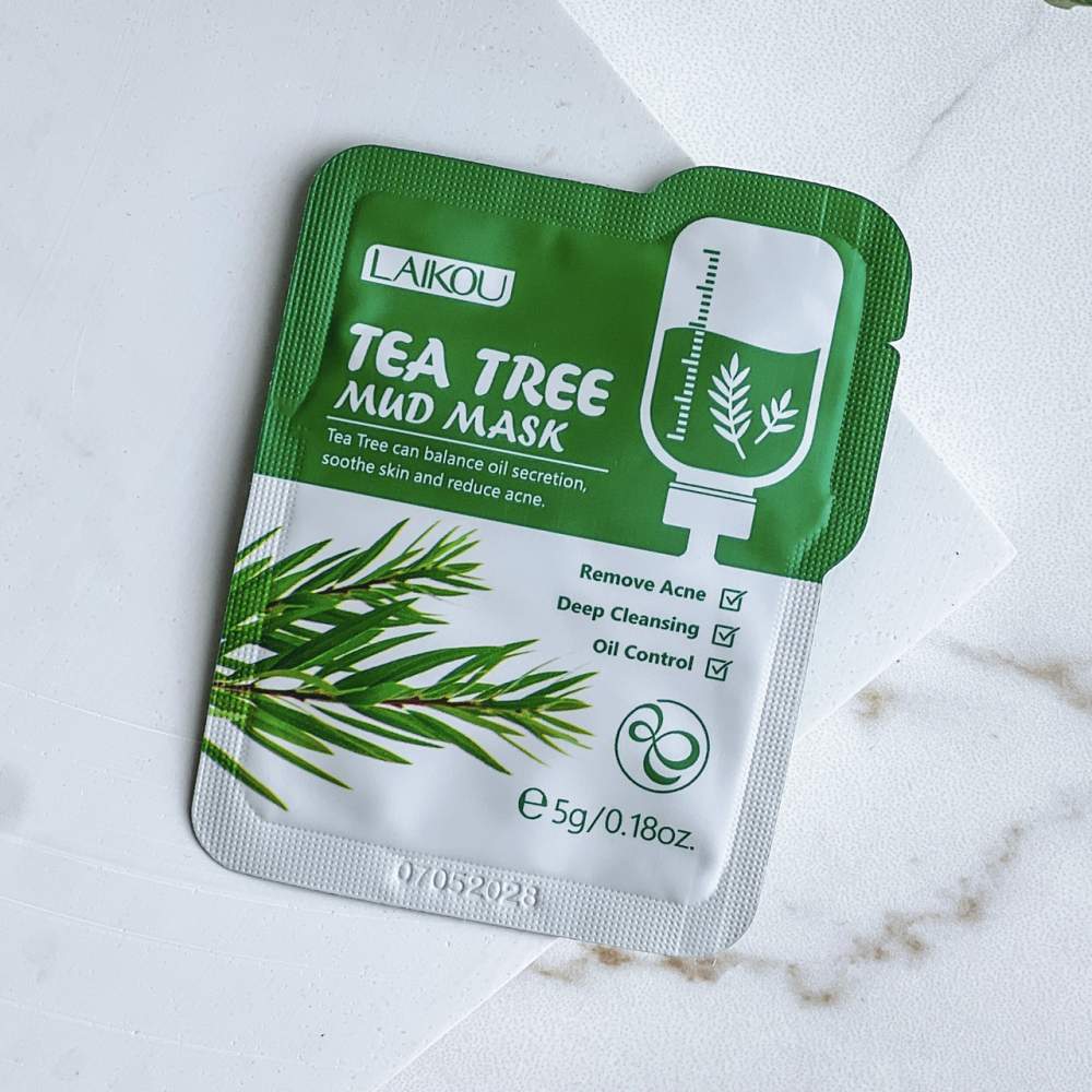 Маска для обличчя із зеленим чаєм Laikou Tea Tree Mud Mask 5g