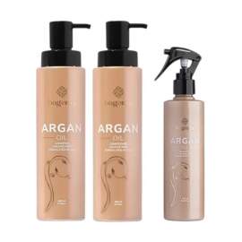 Набір для волосся 3в1 з аргановою олією Bogenia Argan Oil BG411