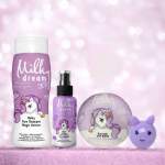 Набір для догляду за тілом і волоссям для дівчаток від 3 років Чарівна Єдиноріжка в подарунковій прозорому пакеті