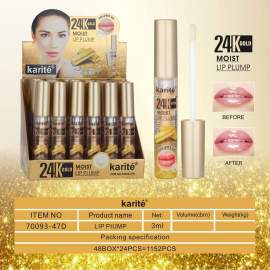 Блиск для губ з ефектом збільшення Karite 24K Gold