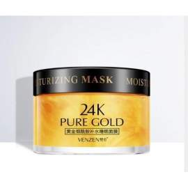 Нічна маска для обличчя Venzen 24k Pure Gold Niacinamide Hydrating Sleep Mask з ніацинамідом та золотом 120 гр