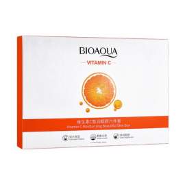 Подарунковий набір для обличчя, зволожуючий, Bioaqua Vitamin C Set, з вітаміном С, 6 засобів