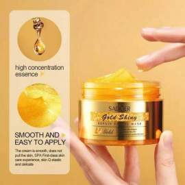 Маска для обличчя зволожуюча та вирівнююча тон із золотом Sadoer Gold Shiny Repair Facial Mask 120г