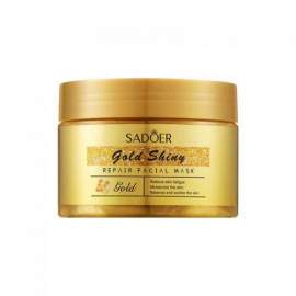 Маска для обличчя зволожуюча та вирівнююча тон із золотом Sadoer Gold Shiny Repair Facial Mask 120г