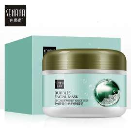 Маска бульбашкова очищаюча та відлущувальна Senana collagen bubble mask mud 100g