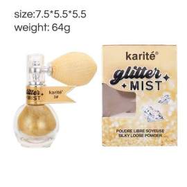 Спрей хайлайтер для обличчя та тіла з розпилювачем Glitter Mist Karite