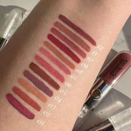 Блеск помада 2в1 матовий+зеркальний Kiss Beauty Bicolor Lip