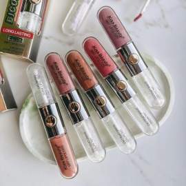 Блеск помада 2в1 матовий+зеркальний Kiss Beauty Bicolor Lip