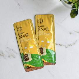 Нічна маска з екстрактом равлика Laikou Snail Sleeping Face Mask, 3 г