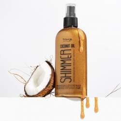 Спрей масло для засмаги з шиммером у коробці