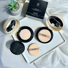 Кушон + пудра, 2 в 1, Veze Two in One Lightweight Concealer Air Cushion