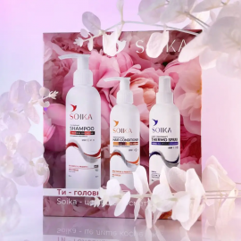 Набір Soika 3в1 для жирного типу волосся "Глибоке очищення та захист"