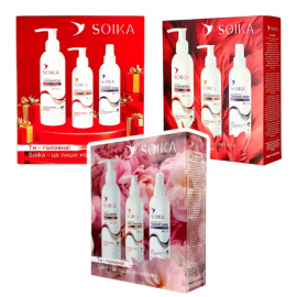 Набір Soika 3в1 для жирного типу волосся "Глибоке очищення та захист"