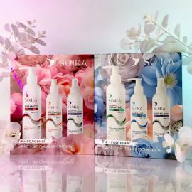 Набір Soika 3в1 для жирного типу волосся "Глибоке очищення та захист"