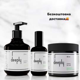 Набір 3в1 нормалізуючий для жирного волосся deeply 