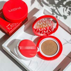 Тональний кушон для обличчя MISSHA Velvet Finish Cushion з матовим фінішом, SPF 50+/PA+++, відтінок №23, 15 мл